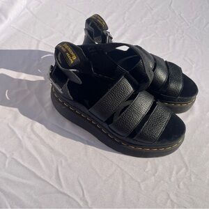 Dr. Martens Black Leather Sandals